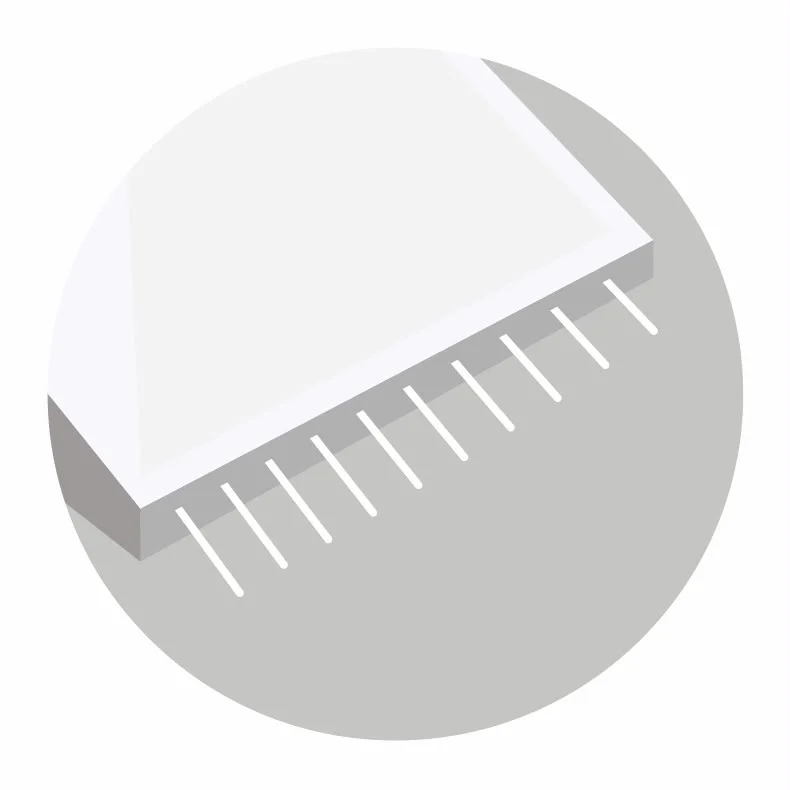 Nadelmodul des SkinNeedlers mit einer Reihe ultrafeiner Nadeln